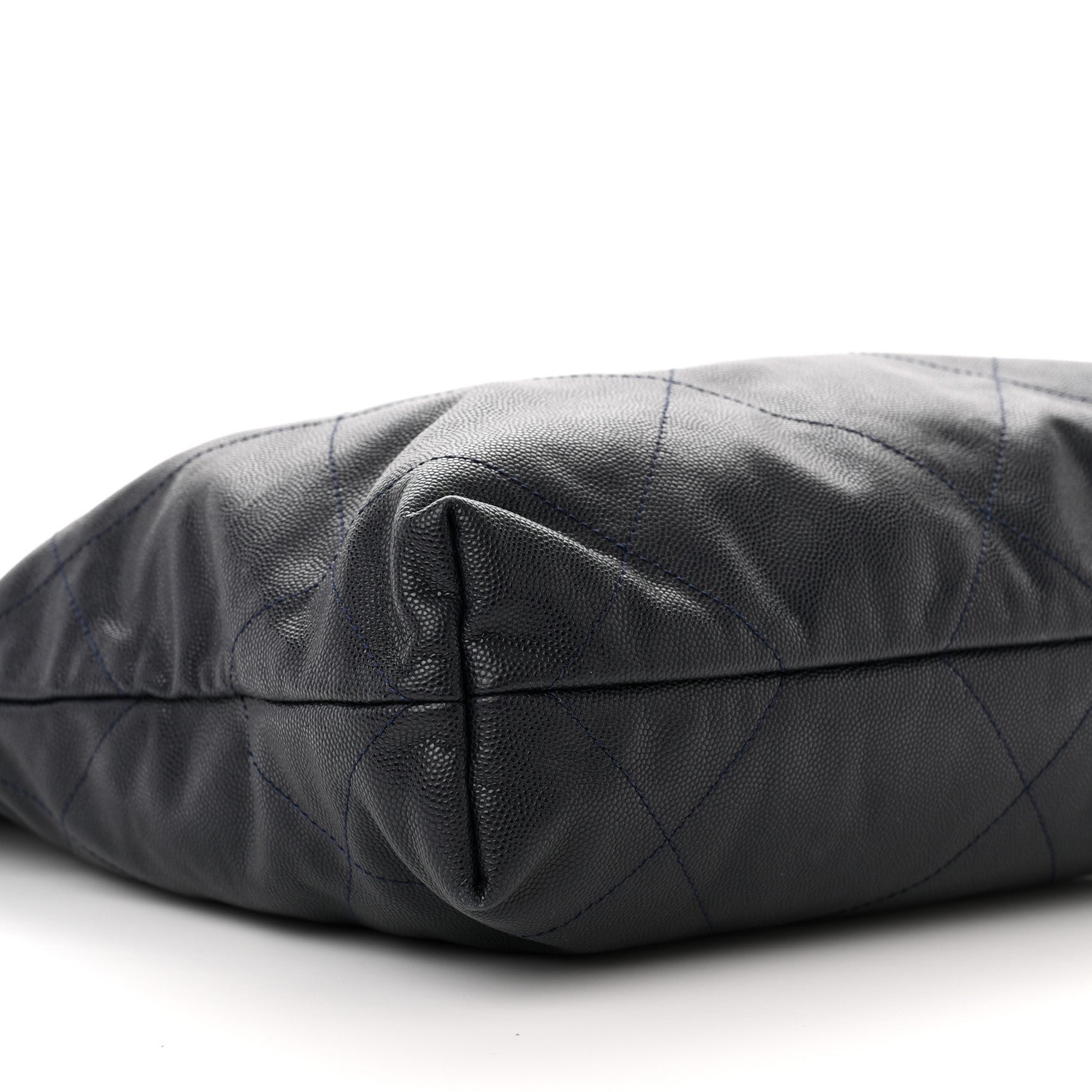 Chanel Shiny Caviar Quilted Small Chanel 22 Dark Blue 10 of 11