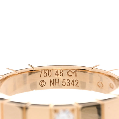 Cartier 18K Yellow Gold Diamond Lanieres Ring 48 4.5 4 of 4