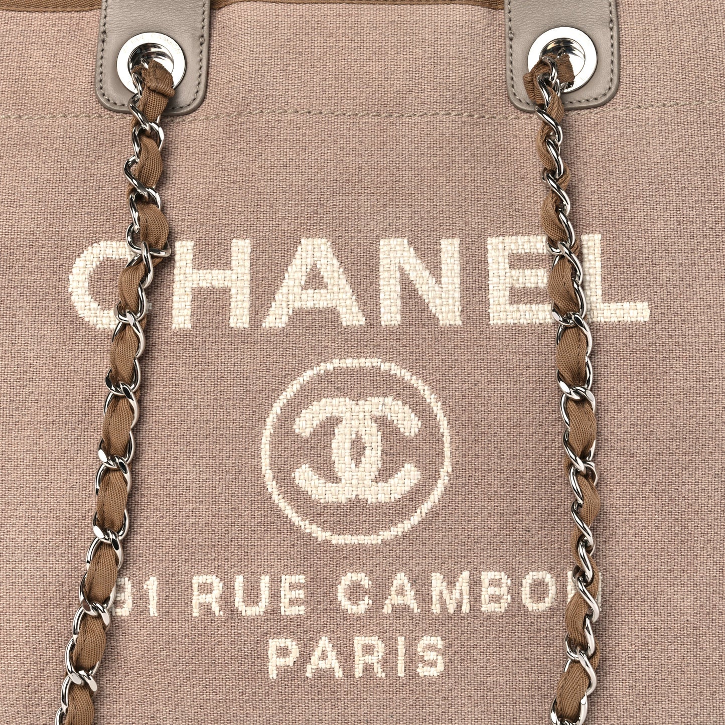 Canvas Medium Deauville Tote Ecru