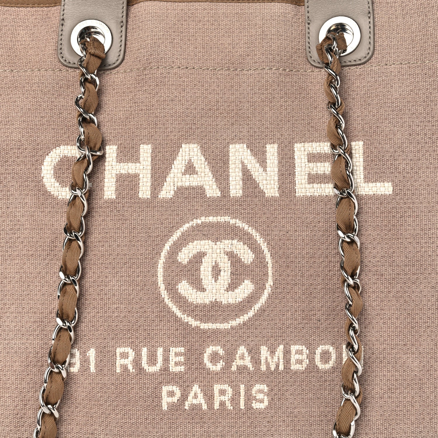 Chanel Canvas Medium Deauville Tote Ecru 8 of 14