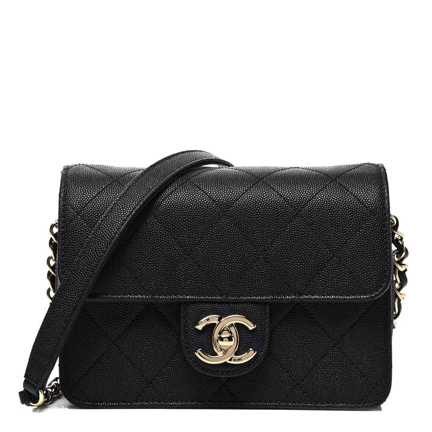 Chanel Caviar Like A Wallet Flap Black 1 of 9