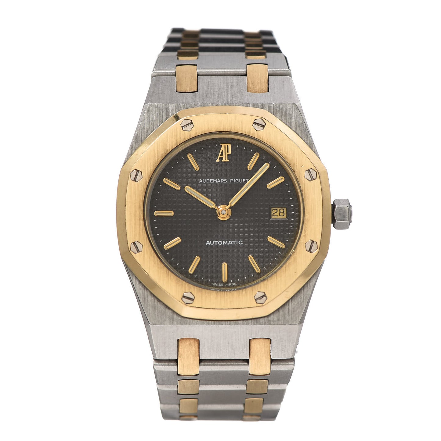 Stainless Steel 18K Yellow Gold 30mm Royal Oak Automatic Watch
