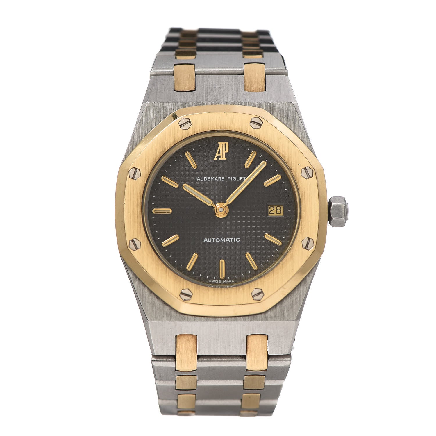 Audemars Piguet Stainless Steel 18K Yellow Gold 30mm Royal Oak Automatic Watch 1 of 6