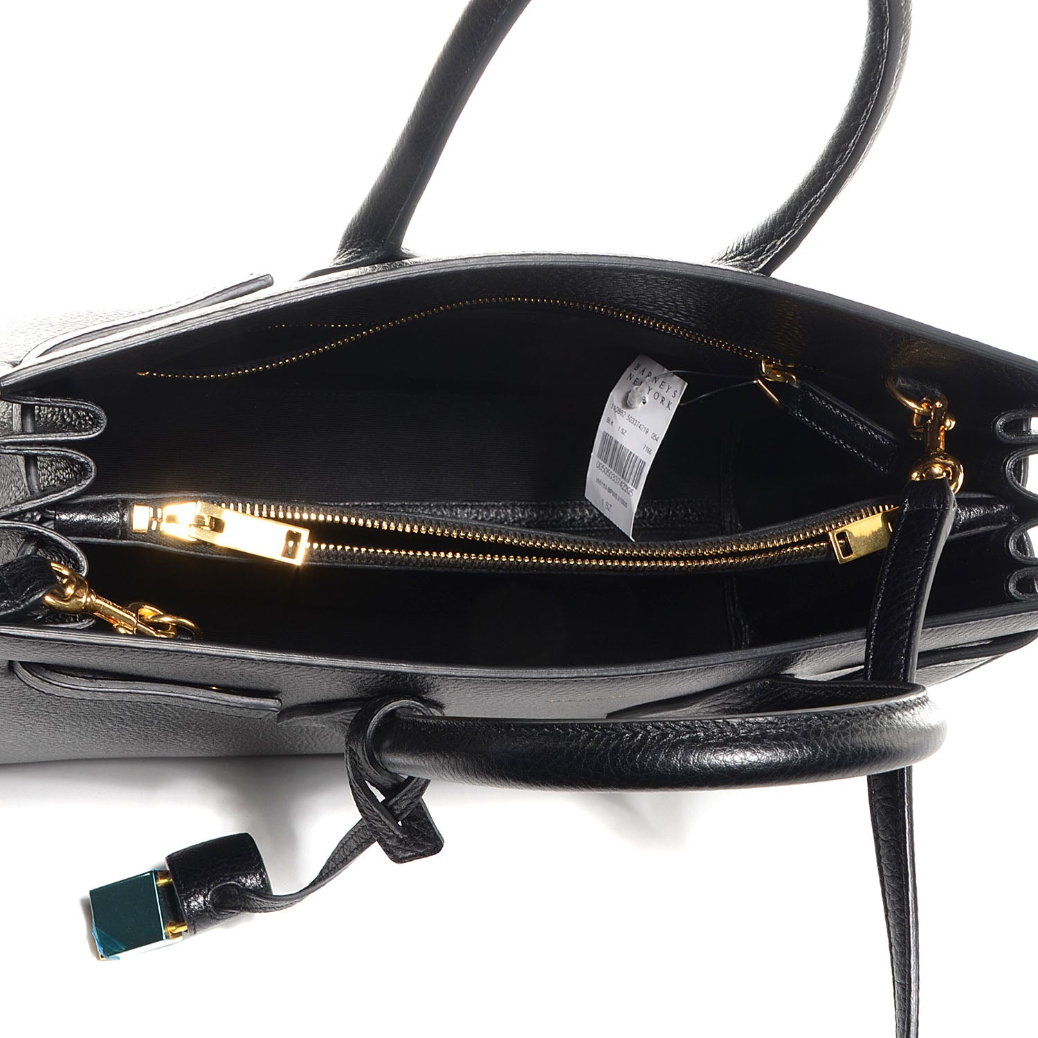 Saint Laurent Grained Calfskin Small Sac De Jour Black 5 of 10