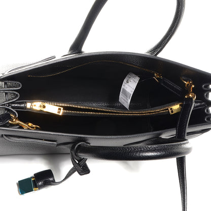 Saint Laurent Grained Calfskin Small Sac De Jour Black 5 of 10