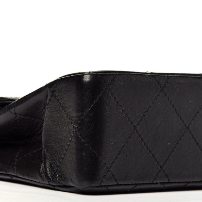 Chanel Lambskin Quilted Medium Double Flap Black 8 of 9