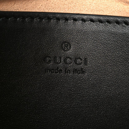 Gucci Calfskin Matelasse Mini GG Marmont Shoulder Bag Black 6 of 11