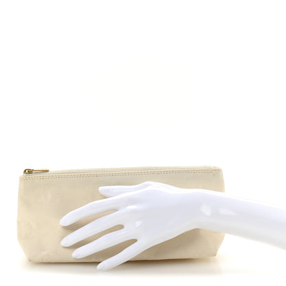 Chanel Nylon CC Cosmetic Pouch White 2 of 7