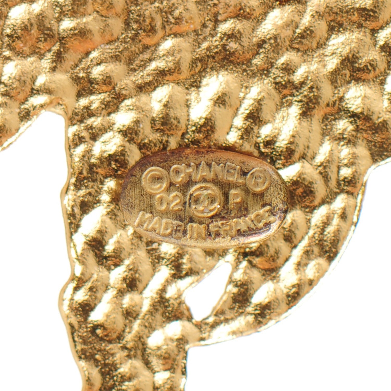Chanel Pearl CC Palm Tree Earrings Gold 4 of 5