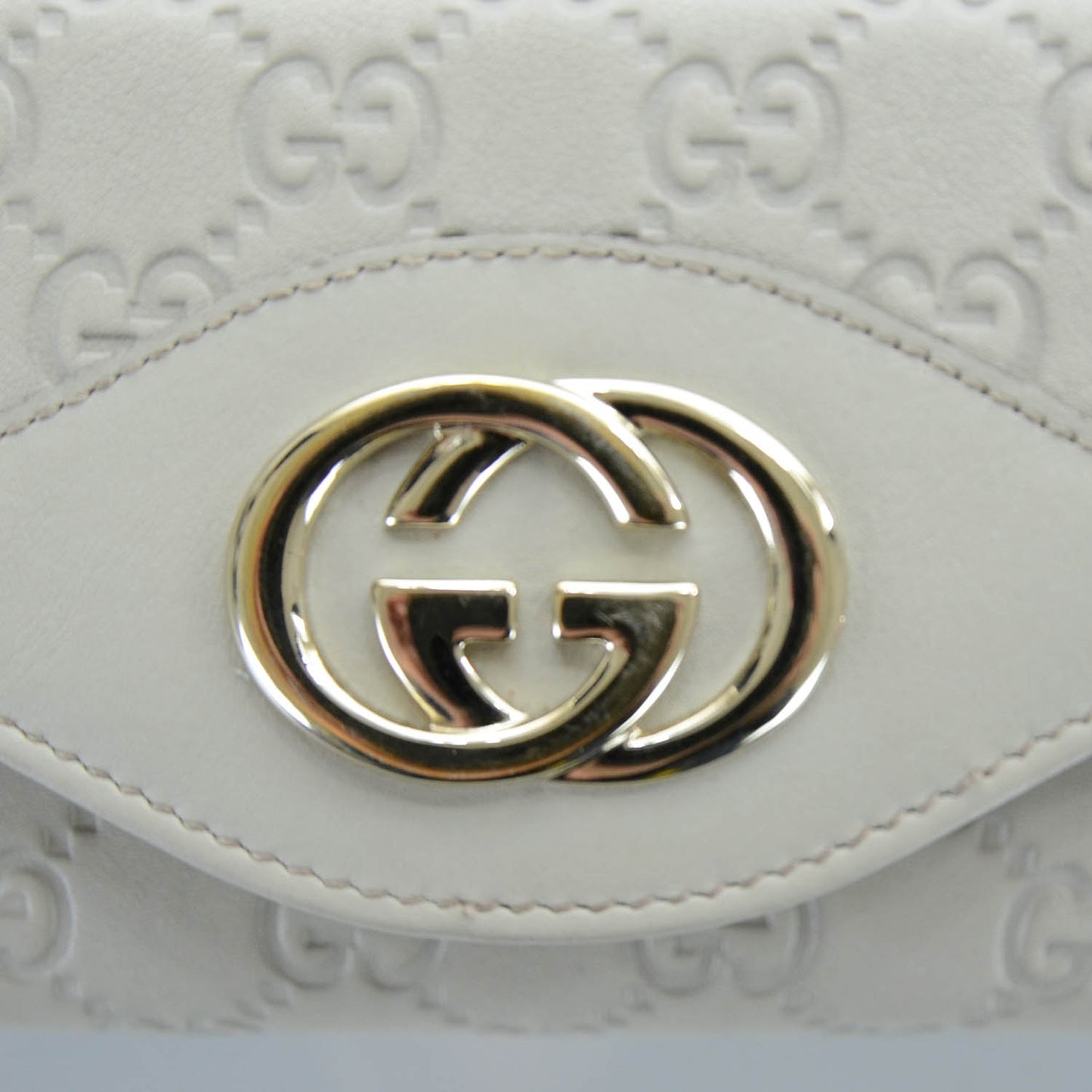 Guccissima Sukey Continental Wallet Off White