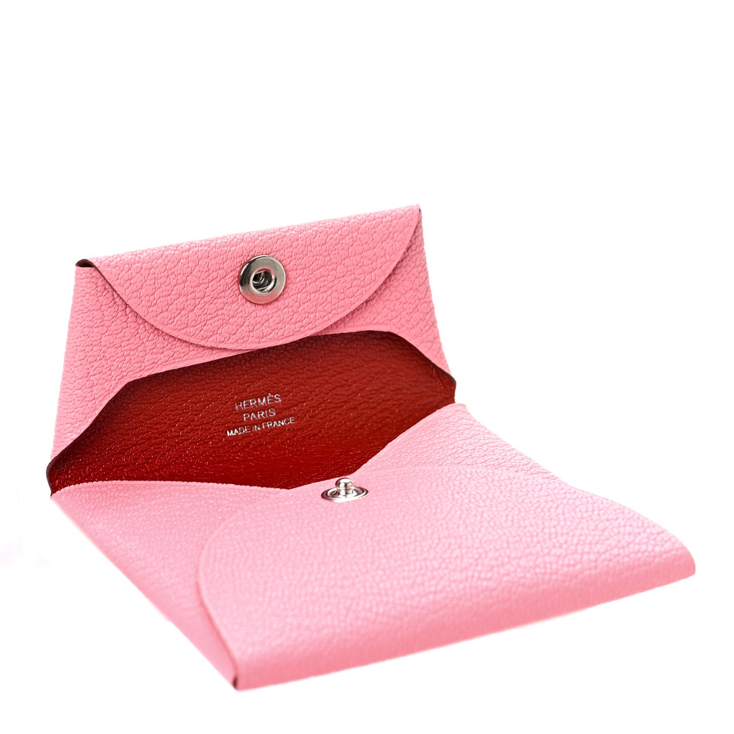 Chevre Mysore Verso Bastia Coin Purse Rose Confetti Brique