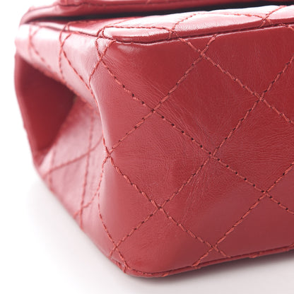 Chanel Aged Calfskin Quilted 2.55 Reissue Mini Flap Red 8 of 9