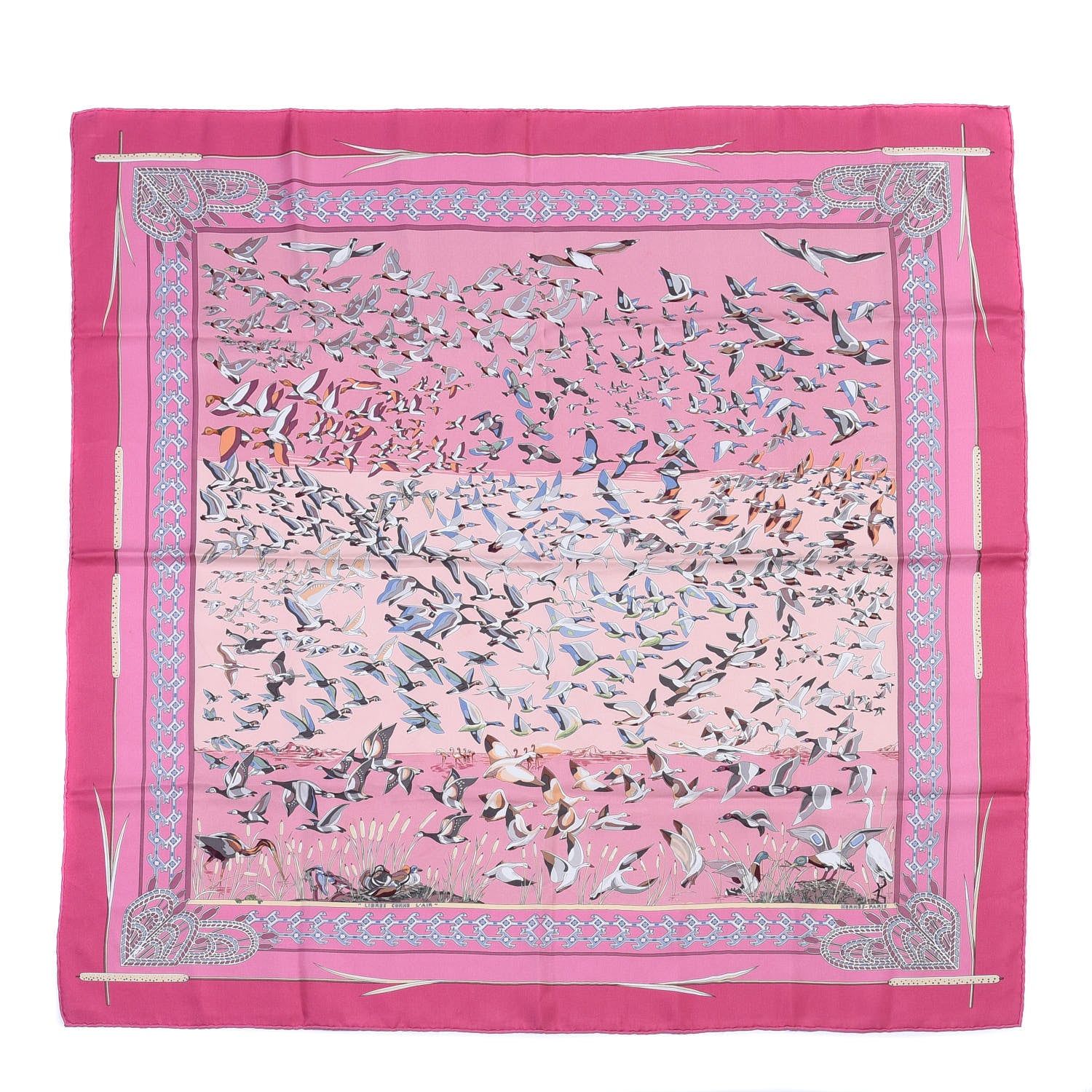 Hermes Silk Libres Comme L'Air Scarf 90 1 of 4