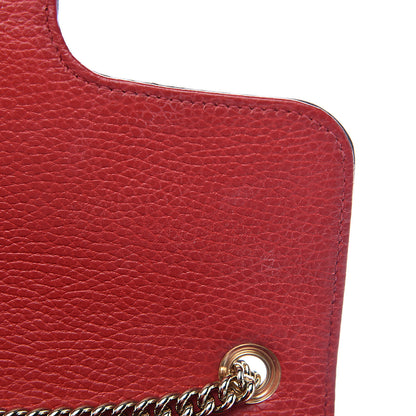 Gucci Dollar Calfskin Small Interlocking G Shoulder Bag Red 9 of 12