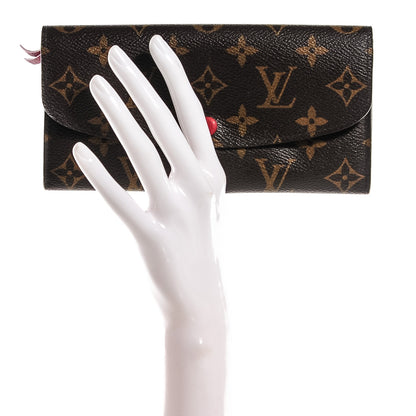 Louis Vuitton Monogram Emilie Wallet Red 2 of 8