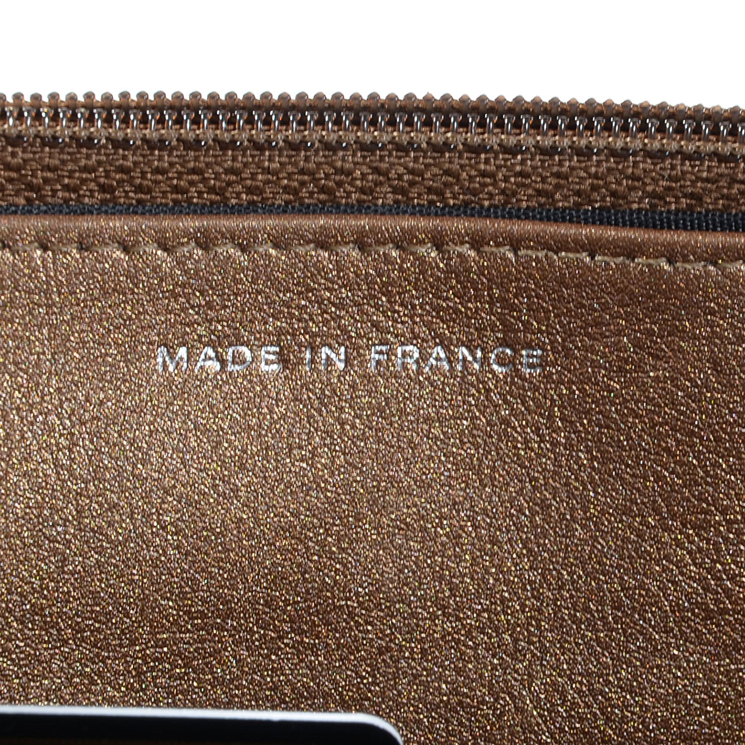 Chanel Metallic Caviar Timeless CC Wallet on Chain WOC Bronze 7 of 8