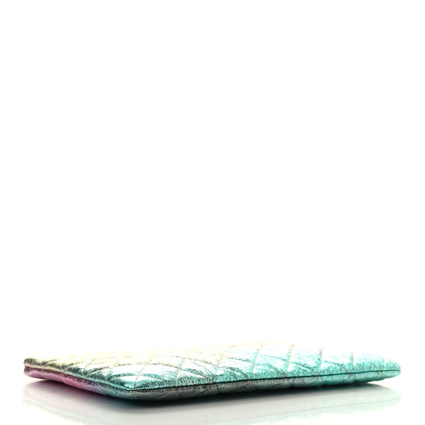 Metallic Goatskin Quilted Medium 2.55 Reissue Cosmetic Case Multicolor