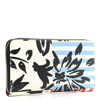 Burberry Calfskin Print Zip Around Wallet Multicolor 3 of 9