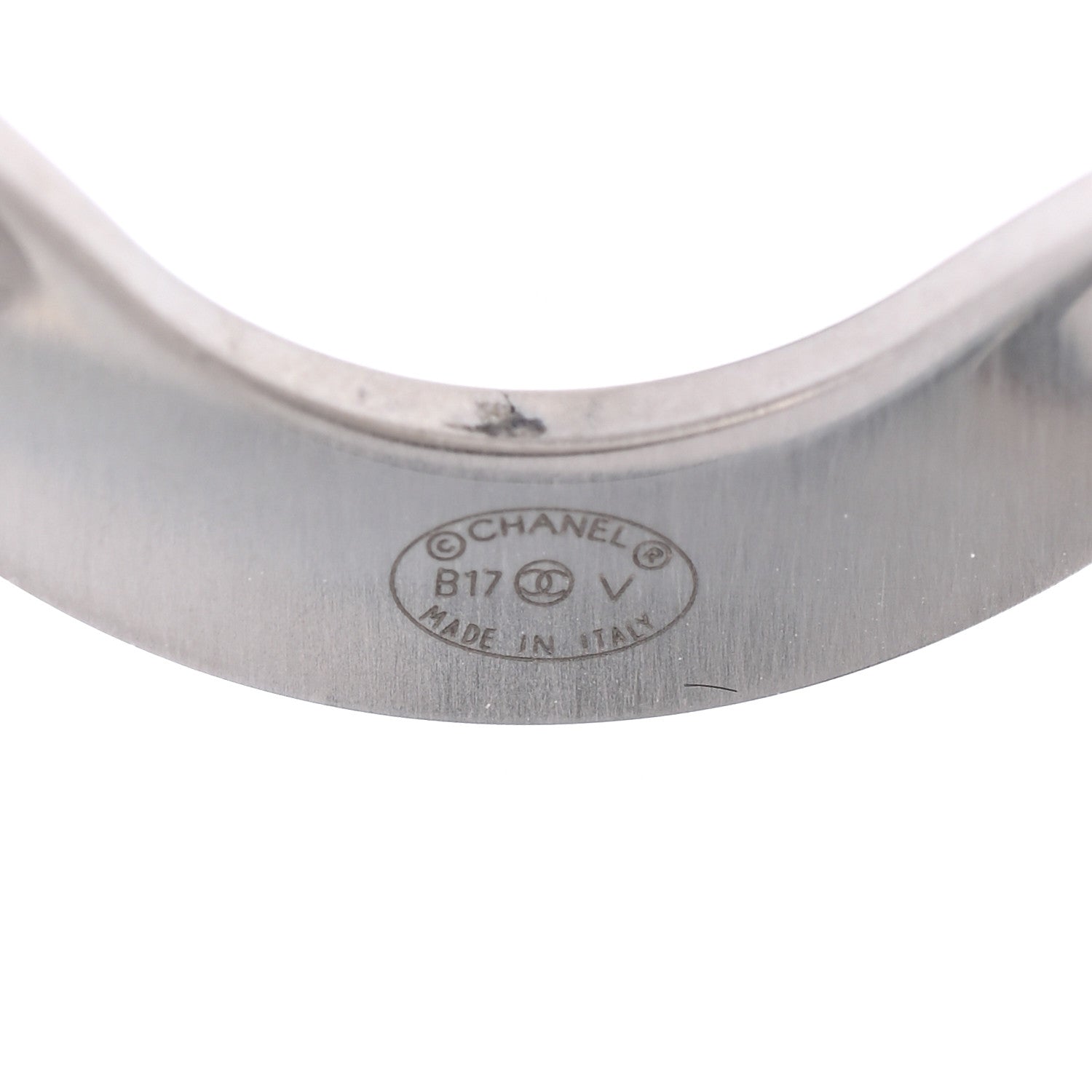 Chanel Metal CC Cuff Silver 4 of 4