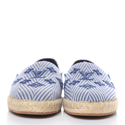 Louis Vuitton Canvas Monogram Sail Away Espadrille Flats 37 Marine 2 of 8