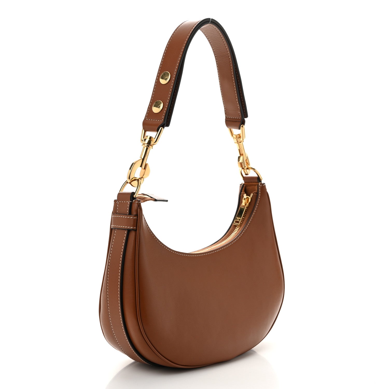 Celine Smooth Calfskin Medium Strap Ava Shoulder Bag Tan 3 of 11