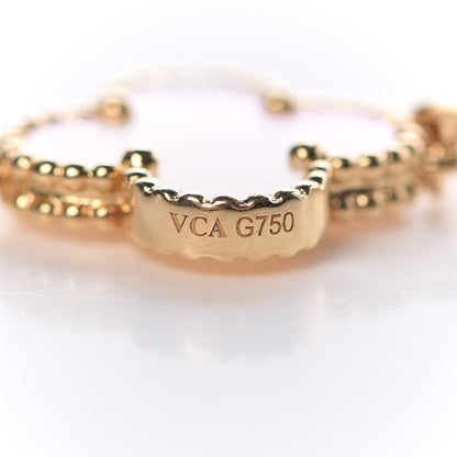 Van Cleef & Arpels 18K Yellow Gold Mother of Pearl 10 Motifs Vintage Alhambra Necklace 4 of 8