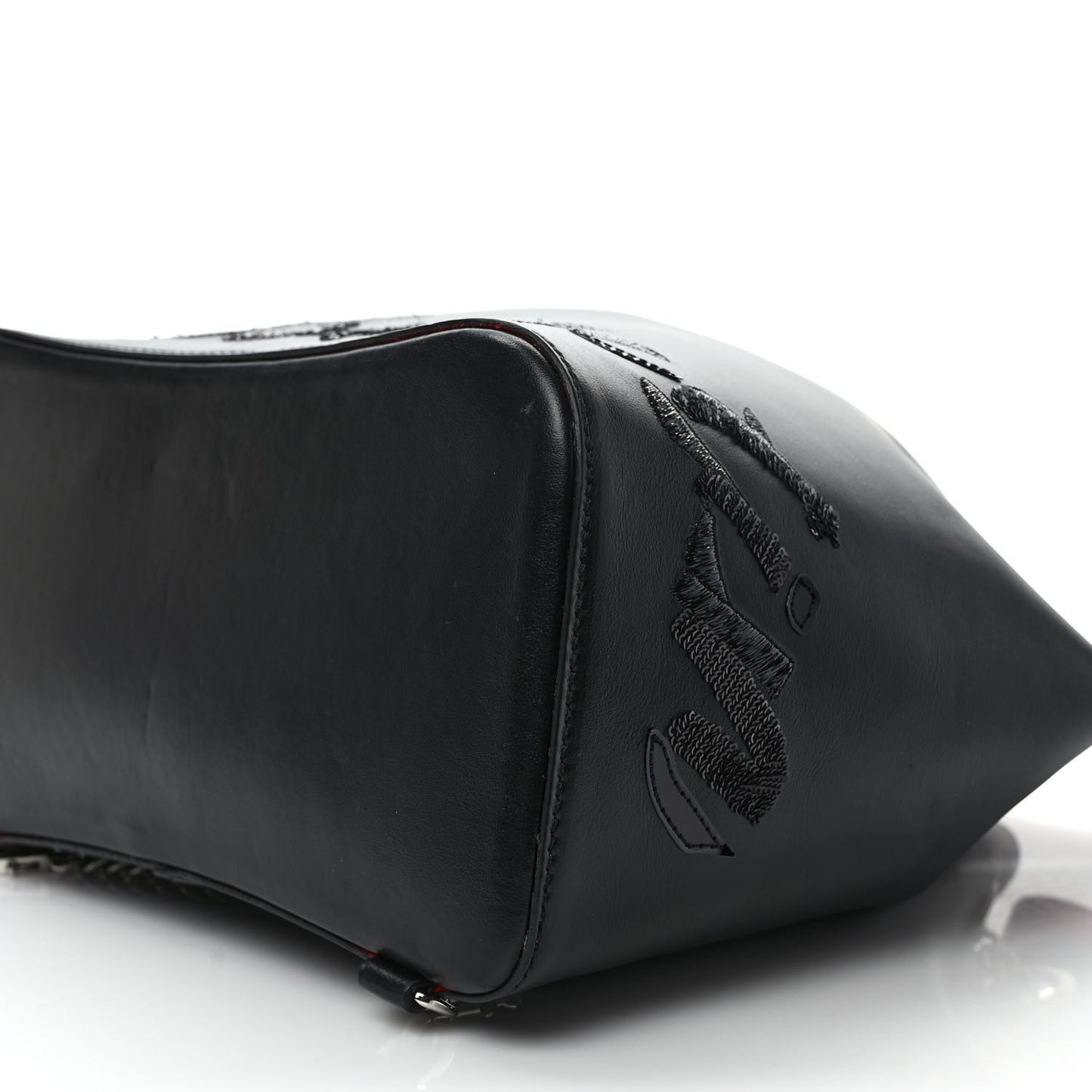 Calfskin Paris Marie Jane Logo Backpack Black