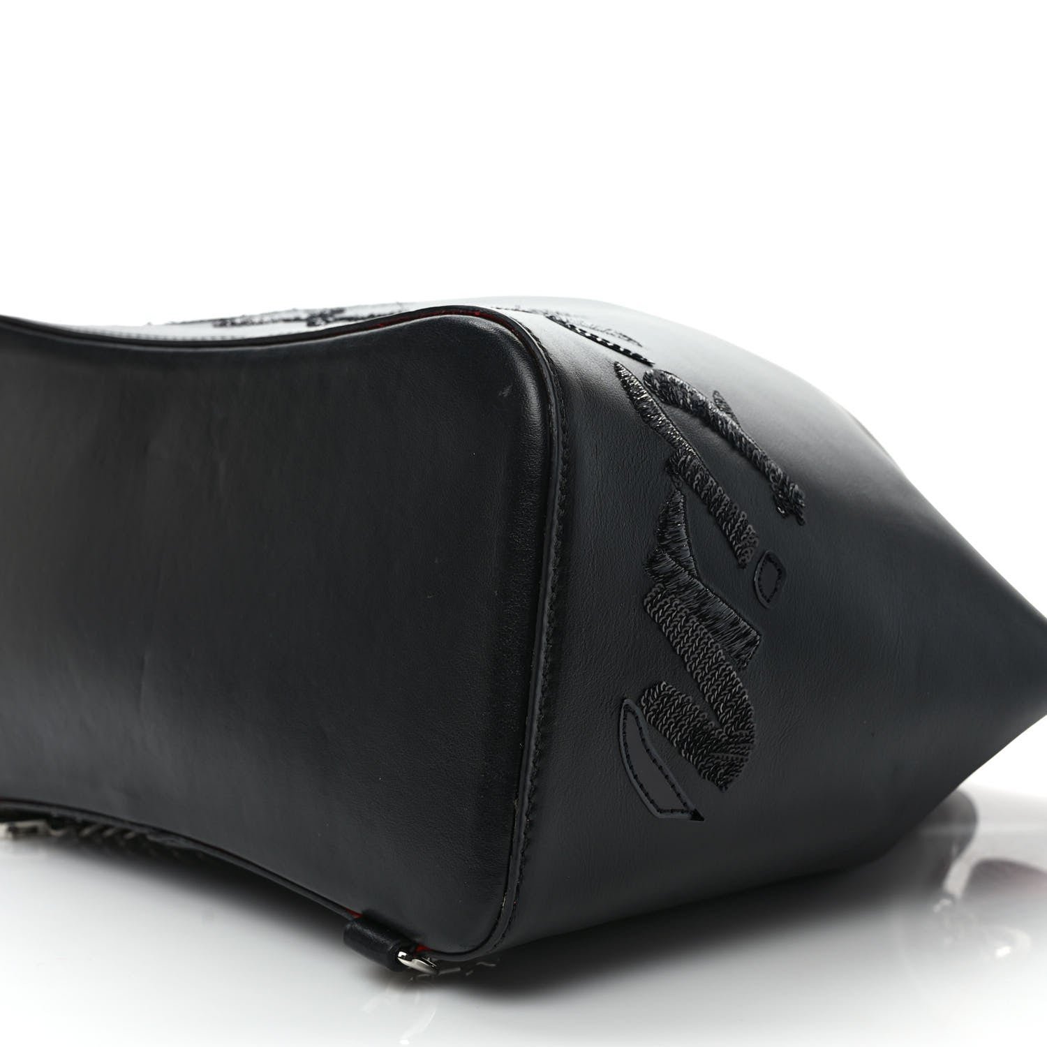 Christian Louboutin Calfskin Paris Marie Jane Logo Backpack Black 8 of 11