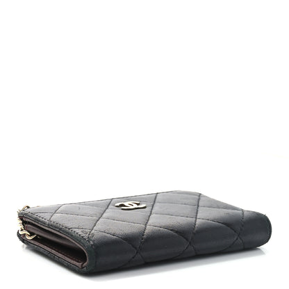 Chanel Lambskin Quilted Key Holder Case Black 4 of 7