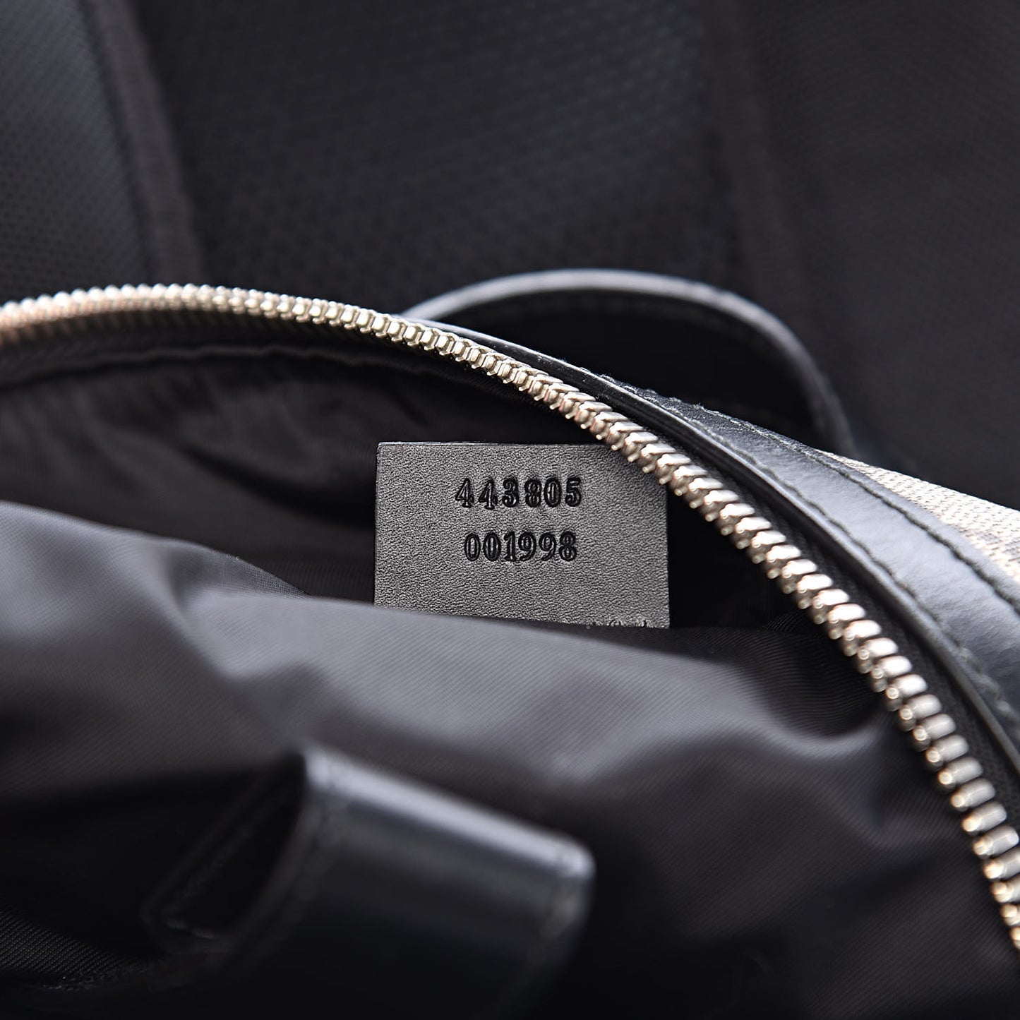 GG Supreme Monogram Web Dome Backpack Black