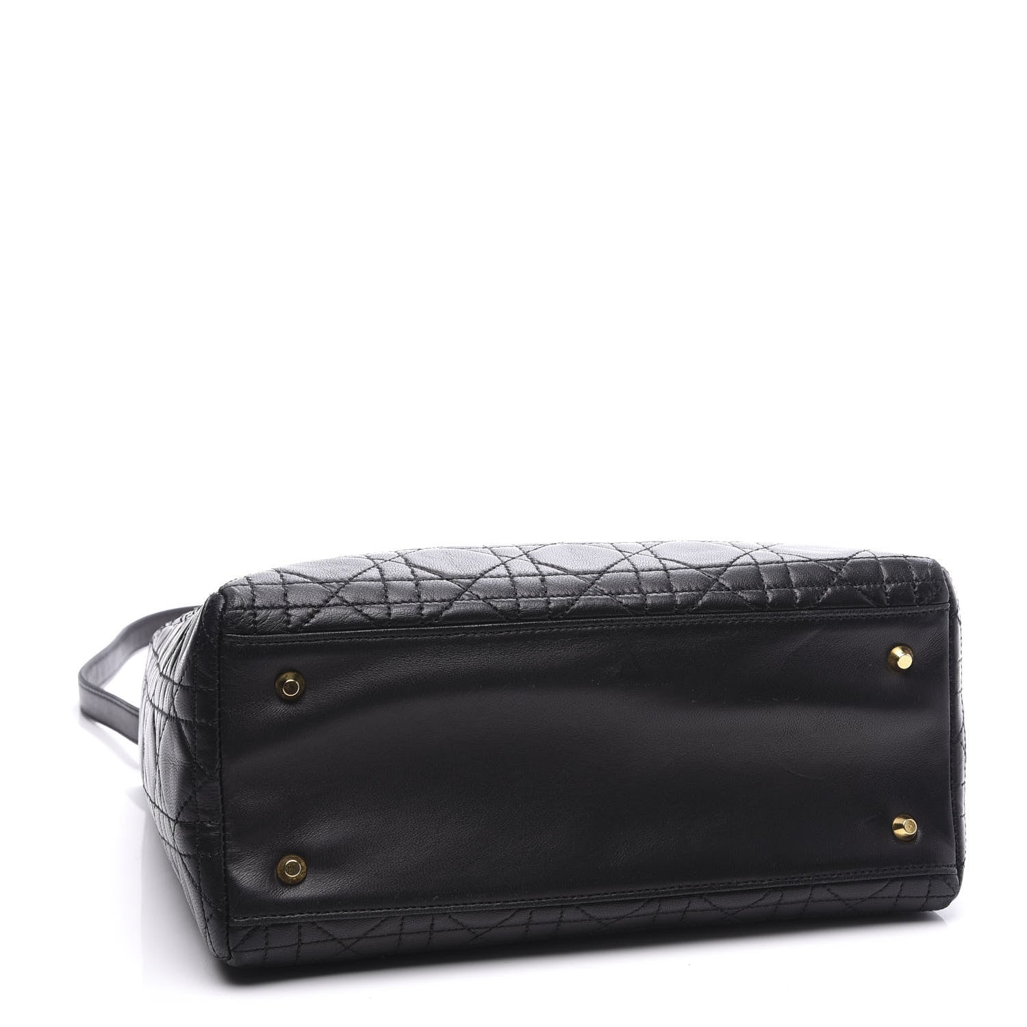 Christian Dior Lambskin Cannage Medium Lady Dior Black 3 of 10