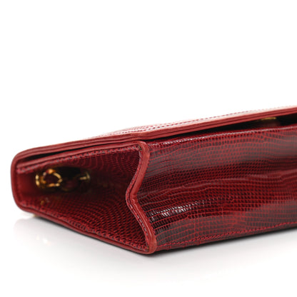 Chanel Lizard CC Mini Flap Bag Red 10 of 11