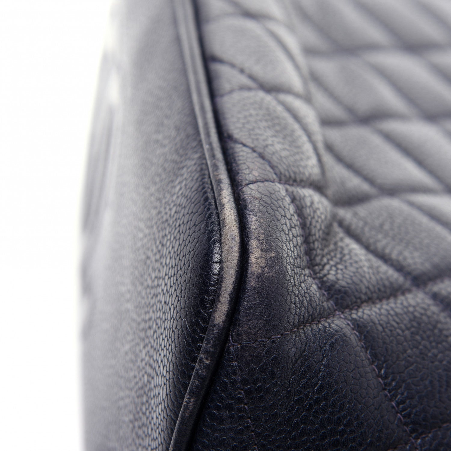 Chanel Caviar CC Tote Navy 14 of 16
