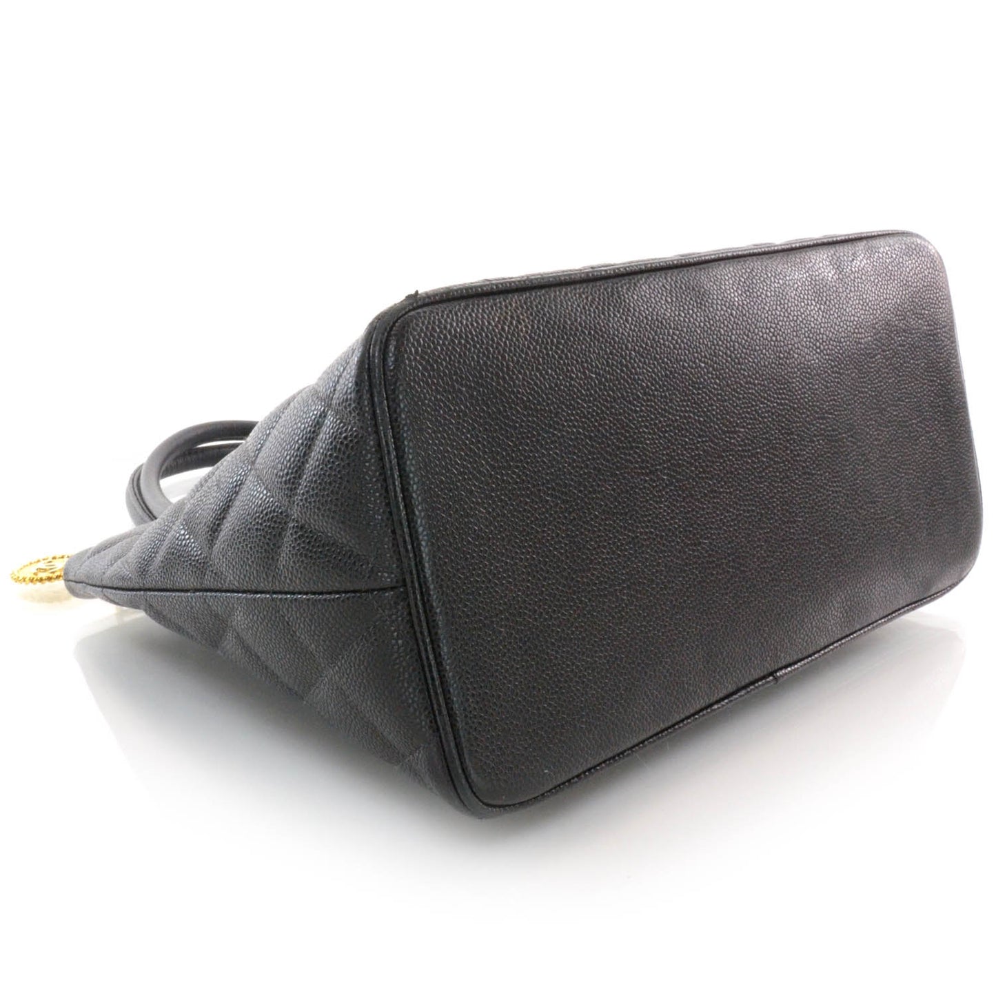 Caviar Medallion Tote Black