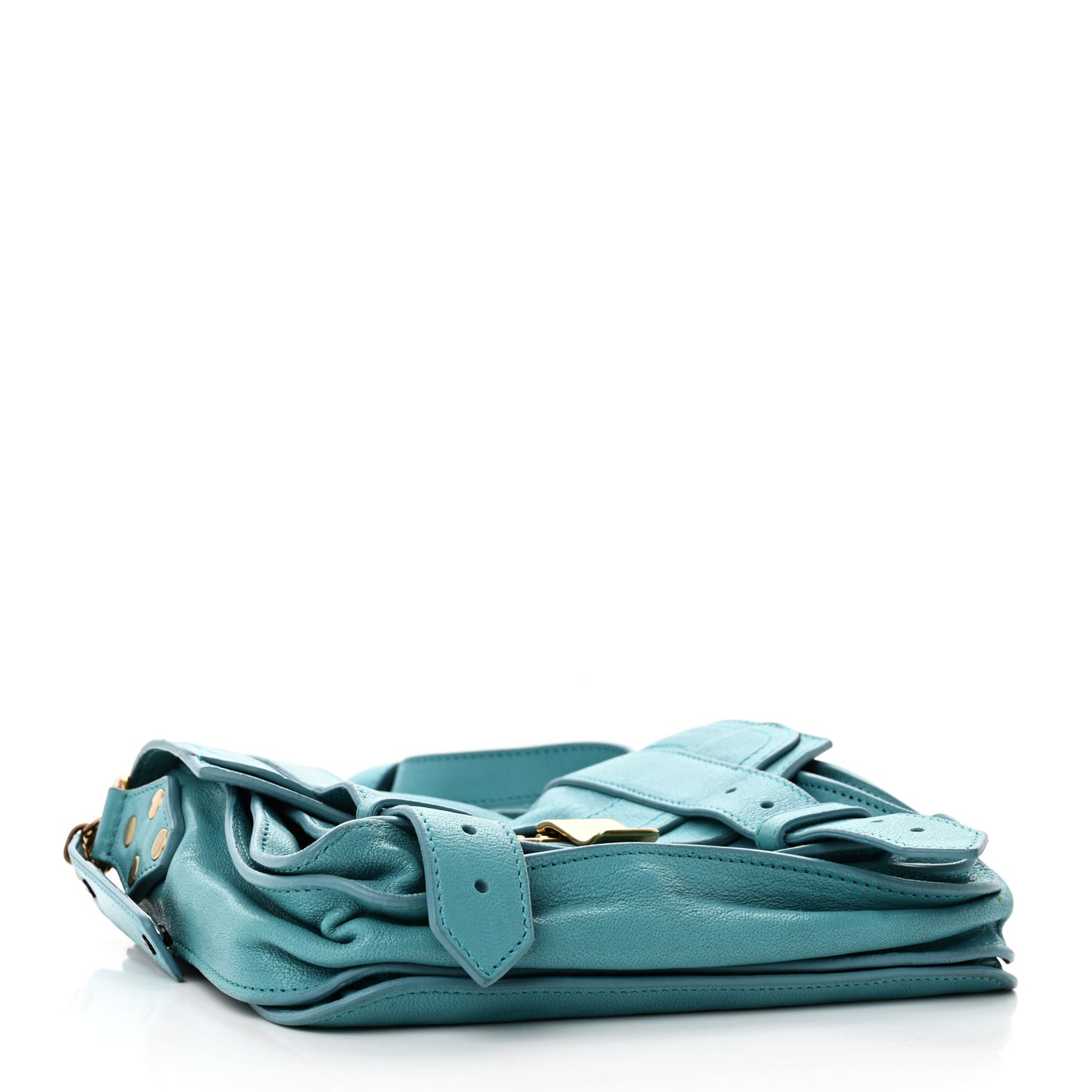 Lambskin PS1 Mini Pouch Messenger Bag Lagoon