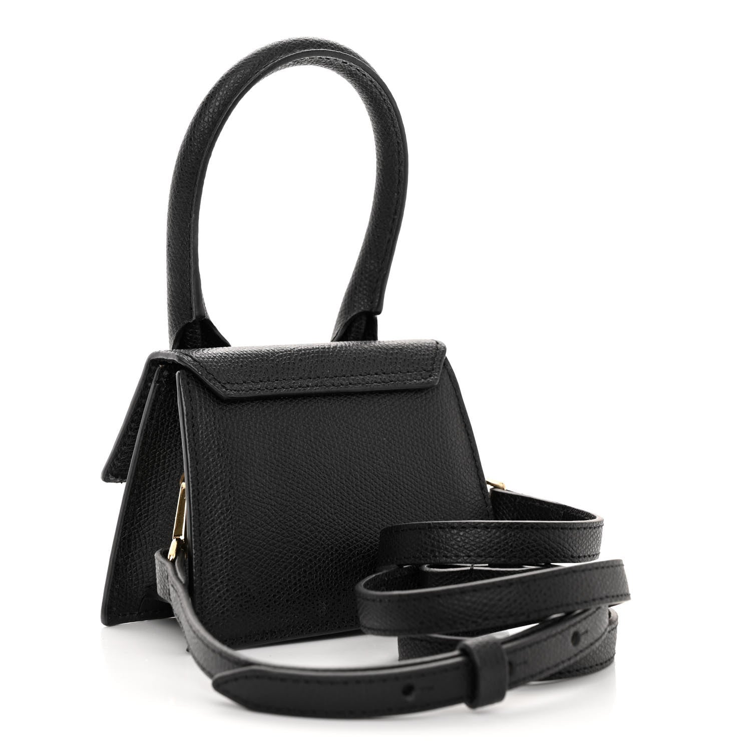 Jacquemus Grained Calfskin Le Chiquito Black 3 of 9
