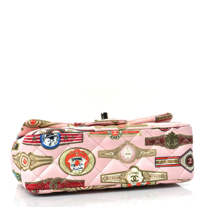Chanel Satin Paris Cuba Cigare Print Mini Flap Pink 3 of 8