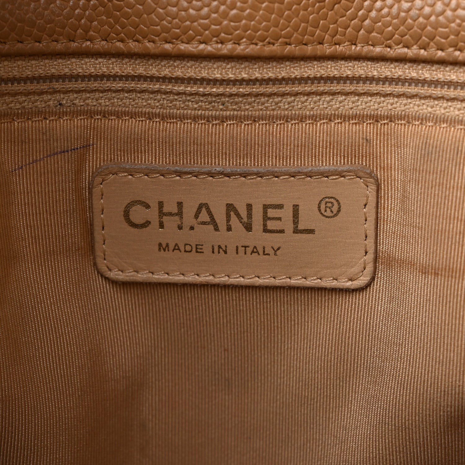 Chanel Caviar Quilted Petit Shopping Tote PST Beige 5 of 21