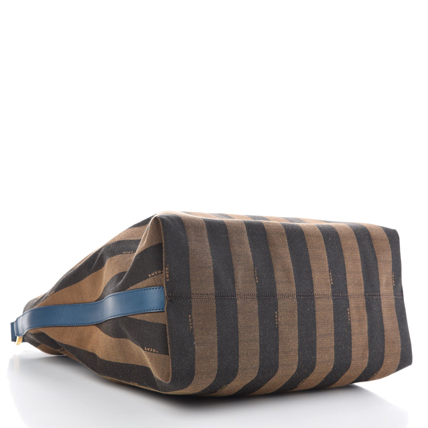 Fendi Pequin Vitello Large Hobo Tobacco Petrolio 4 of 9
