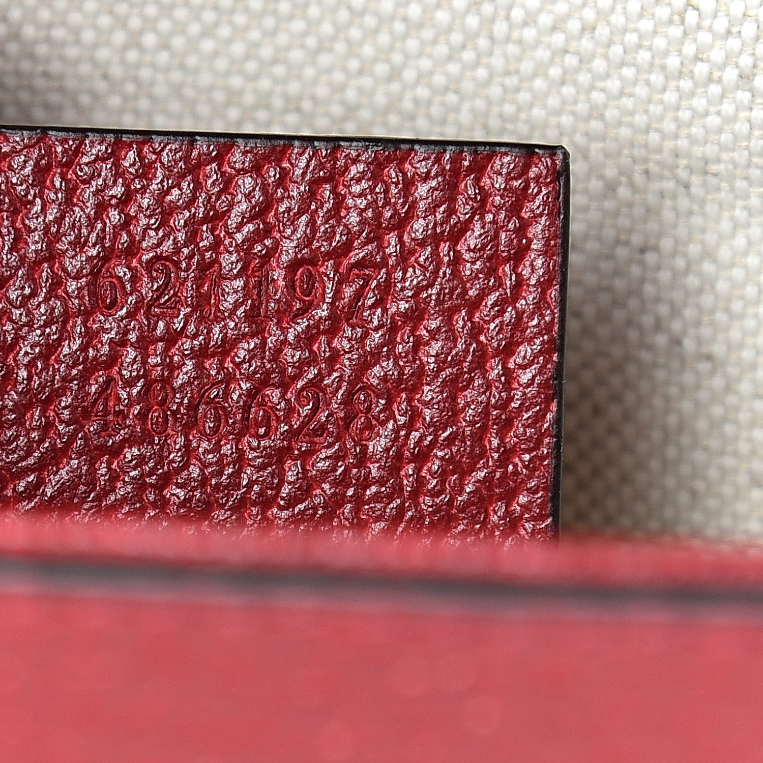 Gucci Grained Calfskin Dionysus Clutch Wristlet Red 6 of 8
