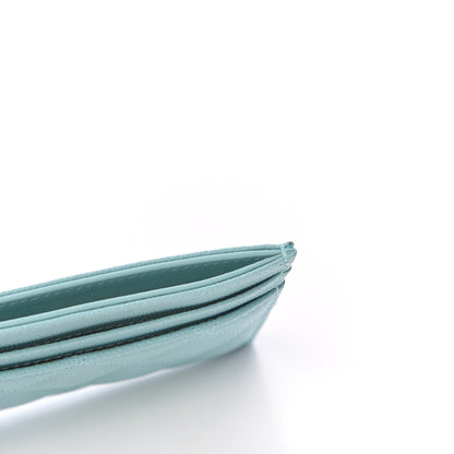 Chanel Caviar Quilted Card Holder Light Blue 6 of 11