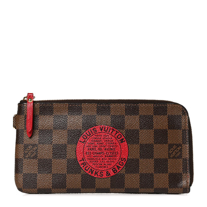Louis Vuitton Damier Ebene Complice Trunks and Bags Wallet Red 1 of 8