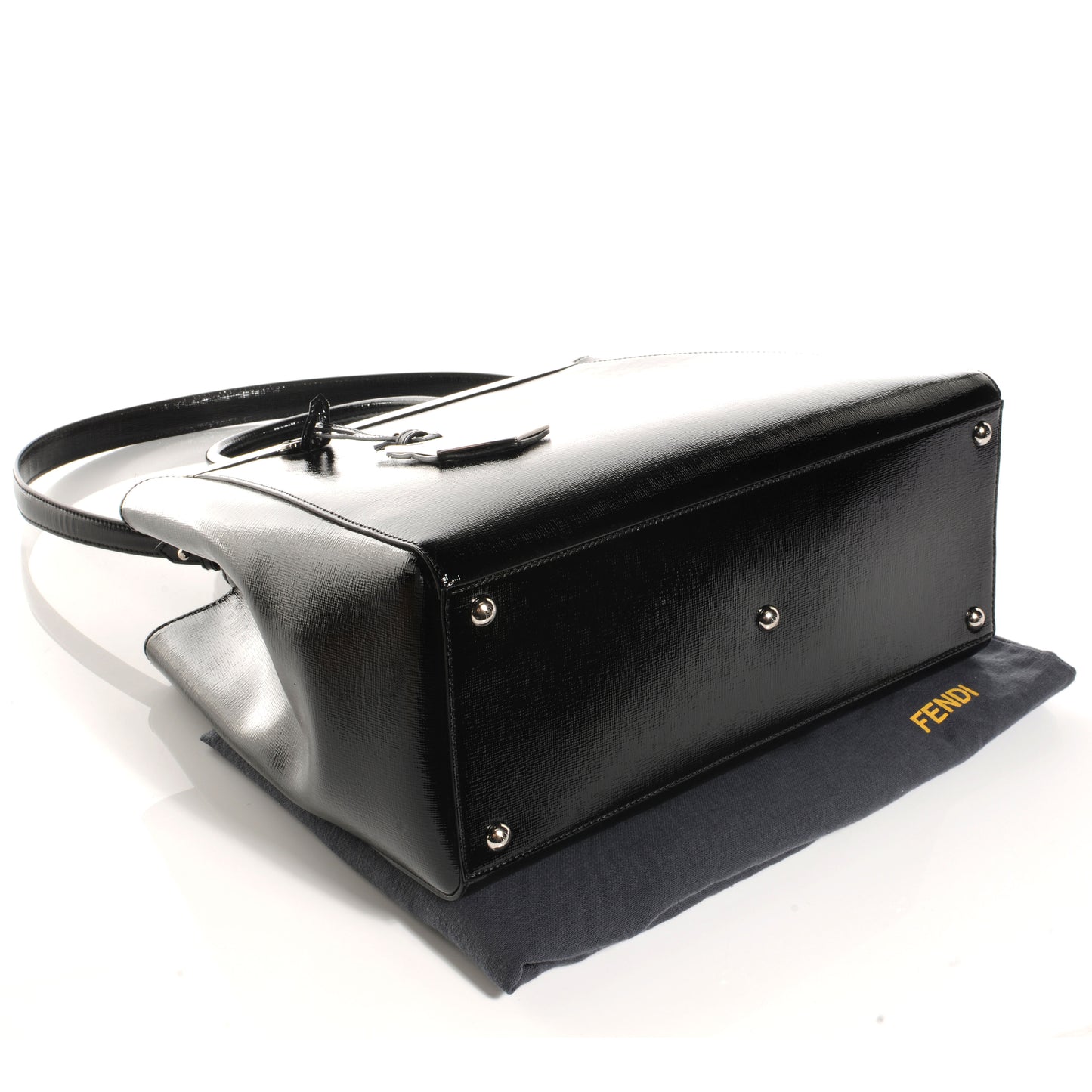 Patent Vitello Elite Regular 2Jours Tote Black