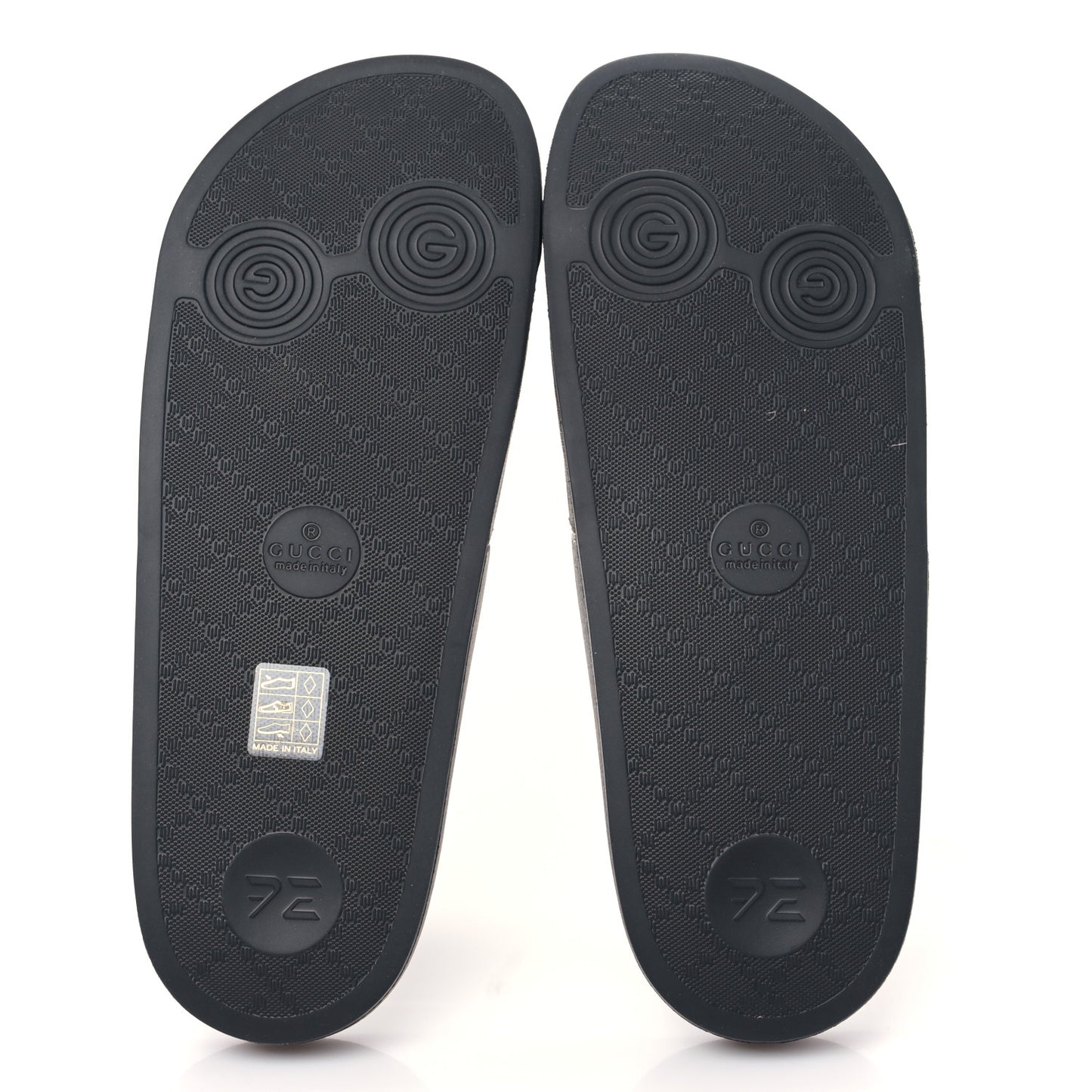 GG Supreme Monogram Tigers Mens Slide Sandals 8 Black Multicolor