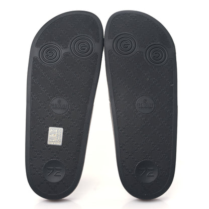 Gucci GG Supreme Monogram Tigers Mens Slide Sandals 8 Black Multicolor 5 of 8