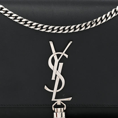 Saint Laurent Smooth Calfskin Medium Classic Monogram Kate Tassel Satchel Black 8 of 13