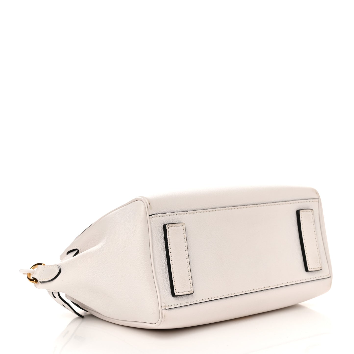 Calfskin Medium La Medusa Top Handle Handbag Optical White