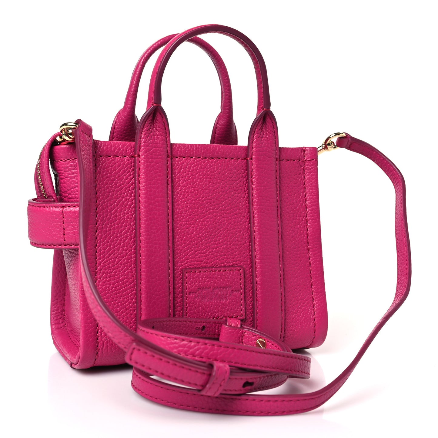 Grained Calfskin Mini The Tote Bag Lipstick Pink