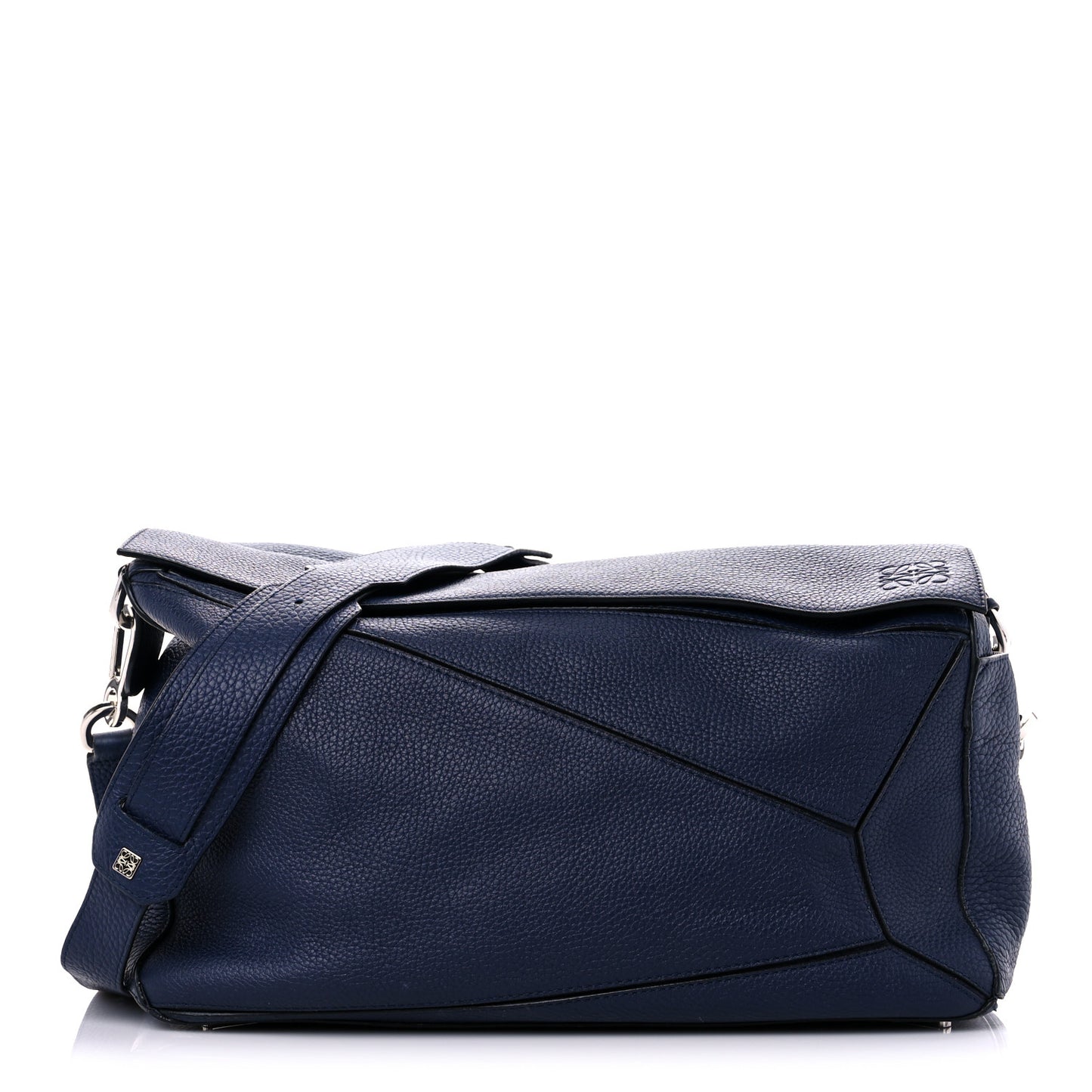 Calfskin XL Puzzle Bag Deep Blue
