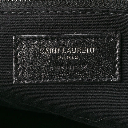 Saint Laurent Crinkled Calfskin Matelasse Monogram Medium Niki Chain Satchel Dark Green 12 of 24